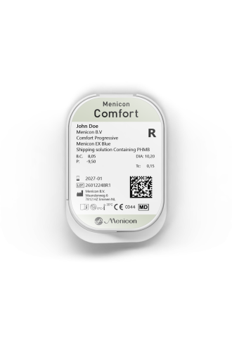 Menicon Z Comfort BT - par mail si paramètres souhaités absents - lentilles rigides - irisoft
