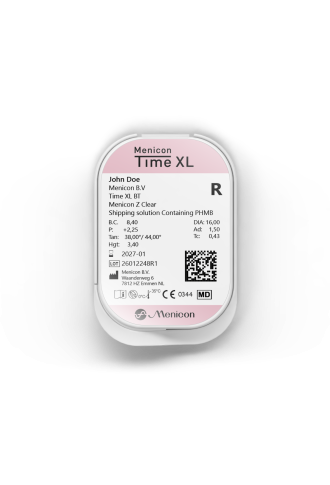 TIME XL Sphérique - commande par mail uniquement - lentilles rigides - irisoft