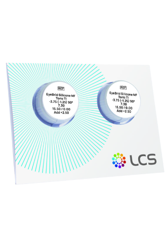 EyeBrid Silicone Multifocal Toric TE - TI - BI - Lentille avec garantie d'adaptation - commande par mail - lentilles hybrides - irisoft
