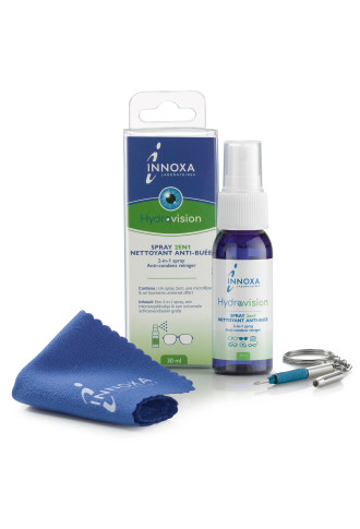 Hydravision - Spray 2 en 1 nettoyant et anti buée - entretien & nettoyage lunettes - irisoft