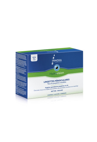 Hydravision - Lingettes perioculaires - Boite de 20 lingettes - nettoyants et lotions lentilles - irisoft