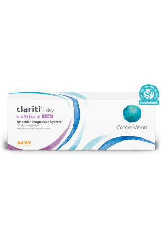 Clariti 1 day Multifocal 3 ADD - lentilles progressives - irisoft