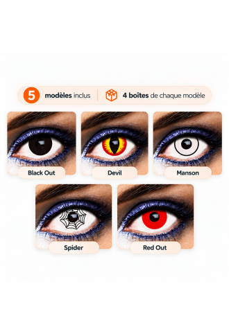 Pack lentilles fantaisie - lentilles fantaisie - irisoft