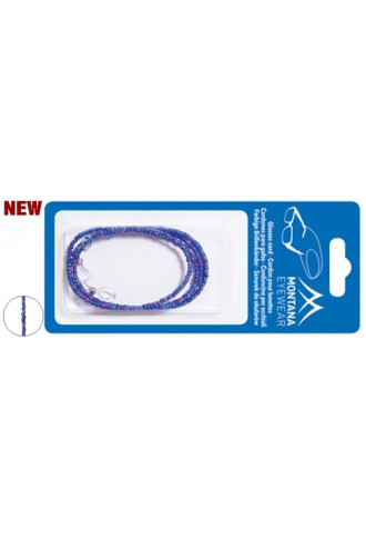 12 CORDONS PERLES BLEUES SOUS BLISTER - BC9 - cordons et chaînes - irisoft