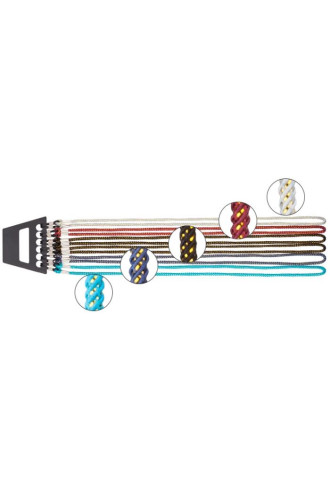 12 CORDONS - ASSORTIMENT 5 COULEURS chiné doré - 410SS - cordons et chaînes - irisoft