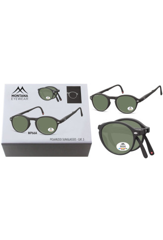 Monture pliable solaire MP66A Noir/G15 - montures solaires - irisoft