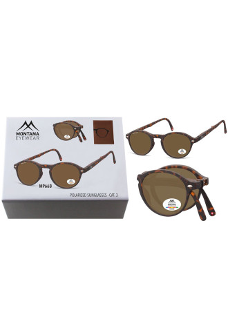 Monture pliable solaire MP66B Ecaille/Marron - montures solaires - irisoft