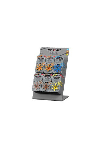 Présentoir Rayovac Extra six branches - accessoires d'audiologie - irisoft