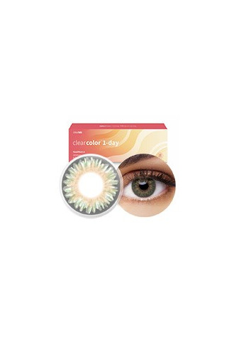 Clearcolor 1 Day Green Lentille Essai - lentilles couleurs - irisoft
