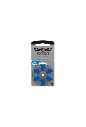 Rayovac Extra 675 - 1 Plaquette de 6 piles - piles auditives - irisoft