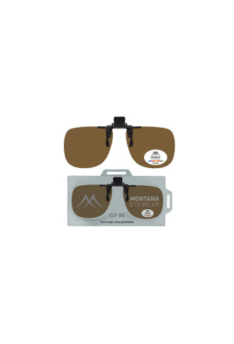 CLIP SOLAIRE POLARISÉ RELEVABLE 1969 - Brun - clip - irisoft