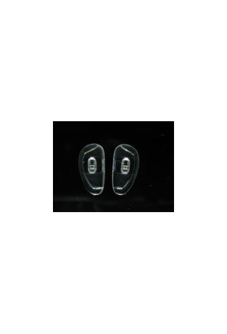 Plaquette asymétriques PVC Soft, 14.5 mm, à clipper (100 pairs) - plaquettes - irisoft