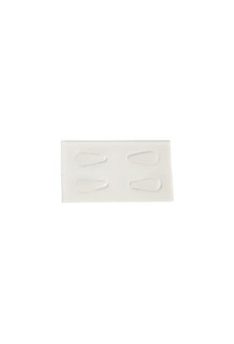Plaquette autocollante silicone Transparent, 10 mm - plaquettes - irisoft