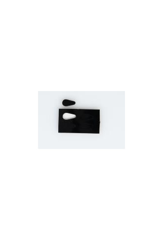 Plaquette autocollante silicone, black, 10 mm - plaquettes - irisoft