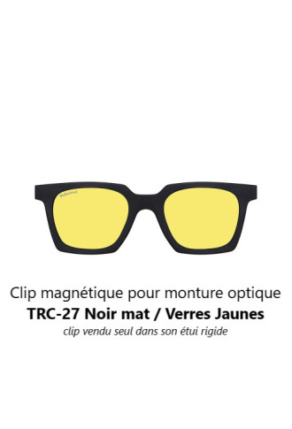 Clip magnétique solaire compatible montures TRC-27 (3 couleurs de verre) - clips solaires - irisoft