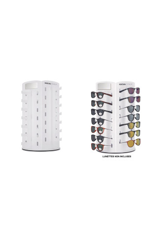 PRéSENTOIR ROTATIF + MIROIR 28 montures - MD28 - présentoirs optiques & rangements - irisoft