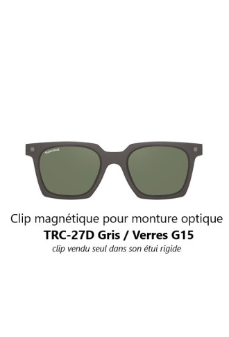 Clip magnétique solaire compatible montures TRC-27D (3 couleurs de verre) - clips solaires - irisoft