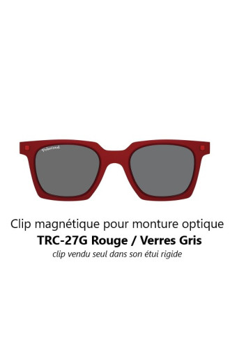 Clip magnétique solaire compatible montures TRC-27G (1 couleur de verre) - clips solaires - irisoft