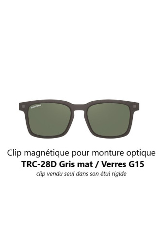 Clip magnétique solaire compatible monture TRC-28D (3 couleurs de verre) - clips solaires - irisoft