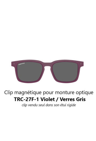 Clip magnétique solaire compatible monture TRC-28F (1 couleur de verre) - clips solaires - irisoft