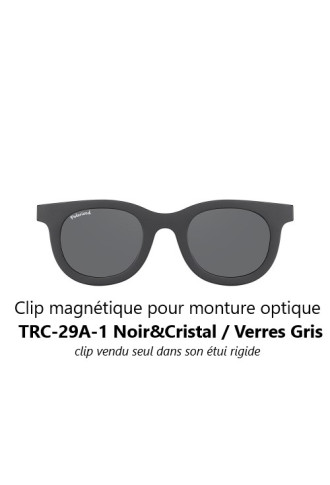 Clip magnétique solaire compatible monture TRC-29-A (3 couleurs de verre) - clips solaires - irisoft