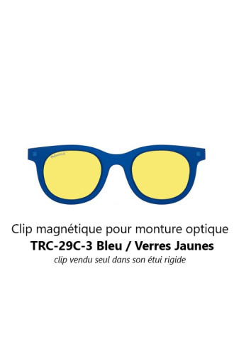 Clip magnétique solaire compatible monture TRC-29-C (3 couleurs de verre) - clips solaires - irisoft