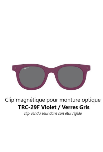 Clip magnétique solaire compatible monture TRC-29F (1 couleur de verre) - clips solaires - irisoft