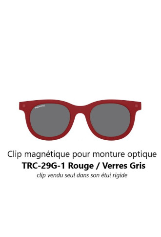 Clip magnétique solaire compatible monture TRC-29G (1 couleur de verre) - clips solaires - irisoft