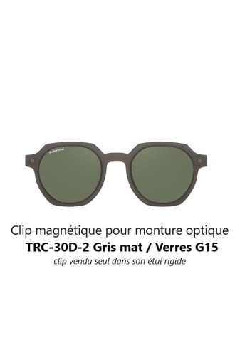 Clip magnétique solaire compatible montures TRC-30D (3 couleurs de verre) - clips solaires - irisoft