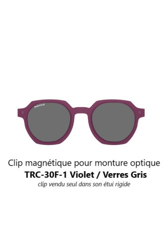 Clip magnétique solaire compatible montures TRC-30F (1 couleur de verre) - clips solaires - irisoft