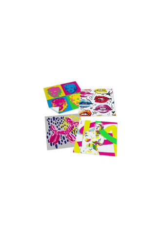 Microfibres collection "Pop Art" - 21 visuels - entretien & nettoyage lunettes - irisoft