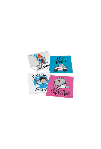 Microfibres collection "Chapristi" - 21 visuels - entretien & nettoyage lunettes - irisoft