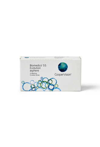 Biomedics Evolution 55 - lentilles sphériques - irisoft