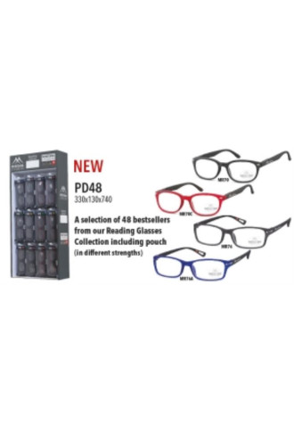 PACK 48 LUNETTES DE LECTURE + présentoir PD48 - lunettes loupes - irisoft