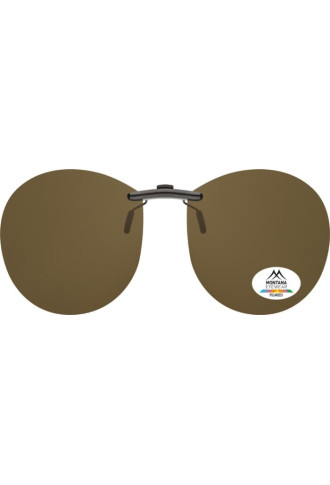 CLIP SOLAIRE Polarisé POUR MONTURE ACETATE C4B - Brun - clip - irisoft