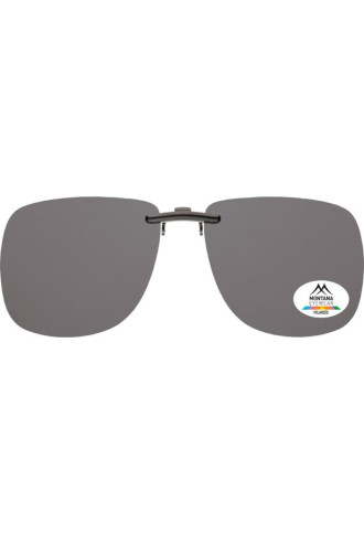 CLIP SOLAIRE Polarisé POUR MONTURE METAL C11 - Gris fumé - clip - irisoft