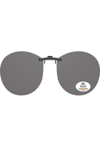 CLIP SOLAIRE POLARISé POUR MONTURE METAL C14 - Gris fumé - clip - irisoft