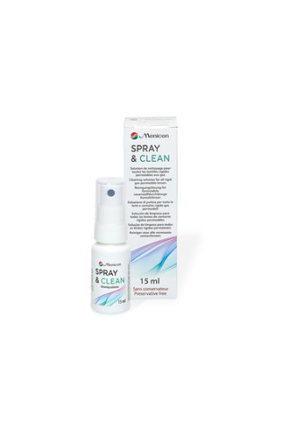 Menicare Plus Spray & Clean - solutions pour lentille rigide - irisoft