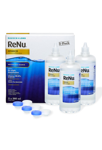 Renu Advanced Pack 3 (3*360ml) - solutions multifonctions - irisoft