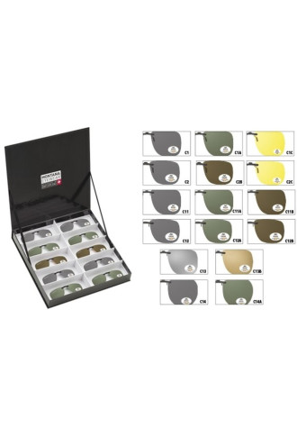 PACK 20 CLIPS SOLAIRES POLARISES + présentoir - PDC20 - clip - irisoft