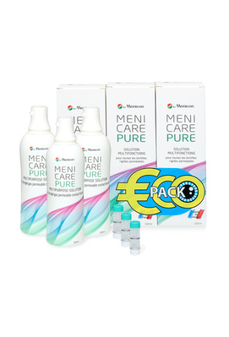 Menicare Pure Eco Pack - solutions pour lentille rigide - irisoft