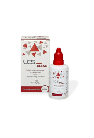 LCS Clean - flacon 40 ml - nettoyants et lotions lentilles - irisoft