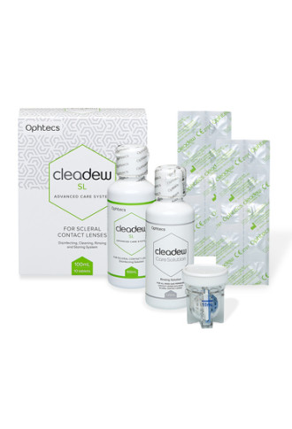 Pack Cleadew Scleral + Care solution 100 ml + 120 ml - solutions pour lentille rigide - irisoft